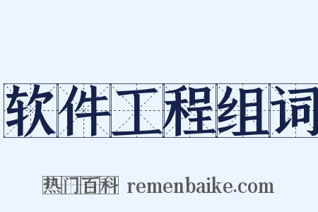 软件工程组词是什么意思的图片